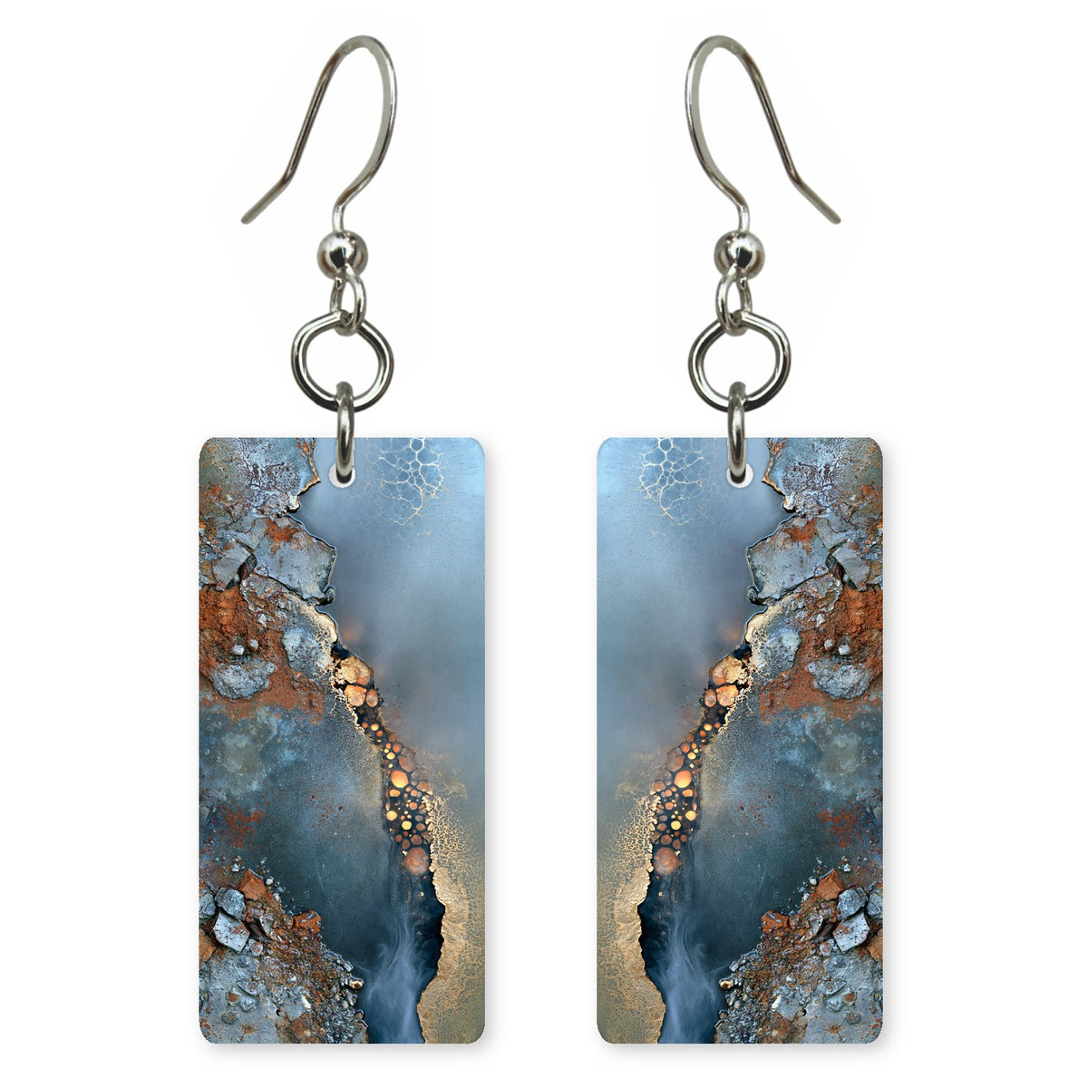 Steel Blue Memory Earrings | FWX1720