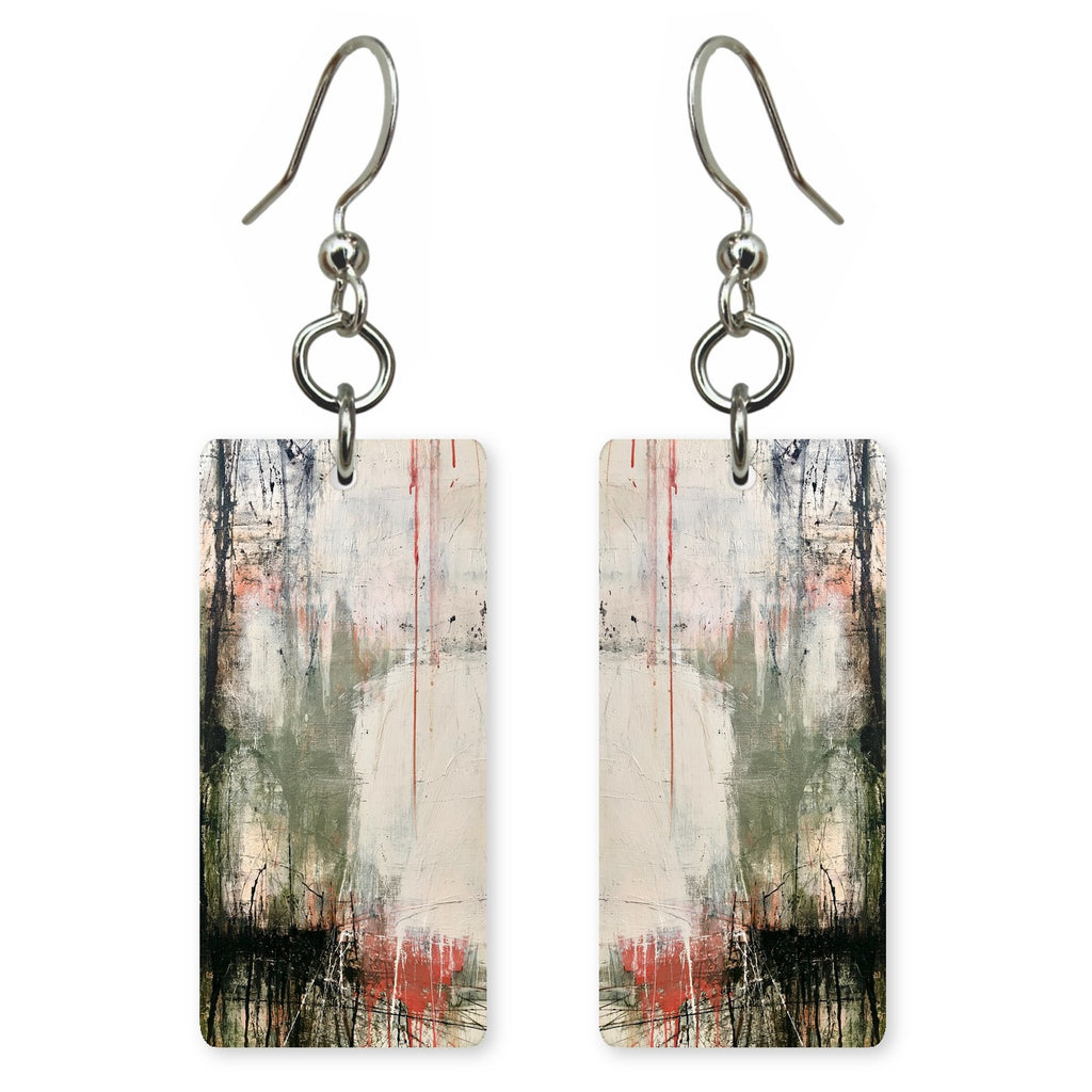 Ghost White Resignation Earrings | FWX1721