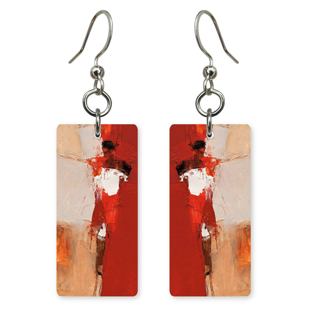 Scarlet Raw Defiance Earrings | FWX1726