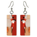 Scarlet Raw Defiance Earrings | FWX1726