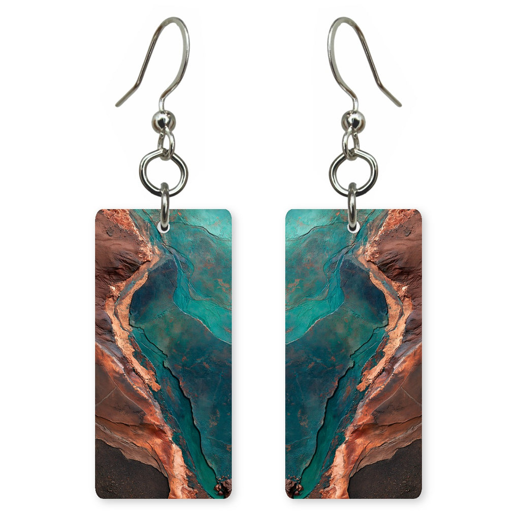 Teal Copper Forgiveness Earrings | FWX1727