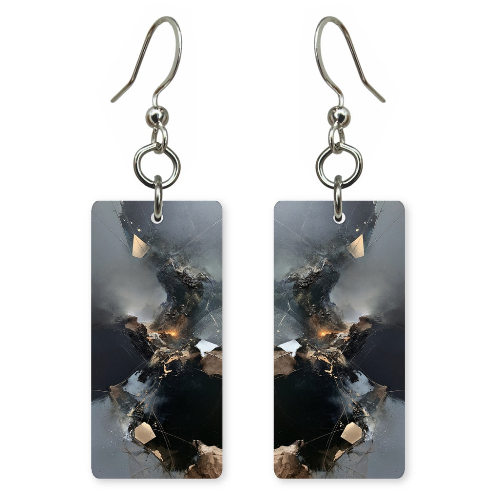 Obsidian Anguish Earrings | FWX1735