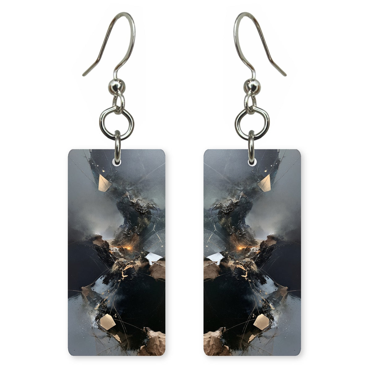 Obsidian Anguish Earrings | FWX1735