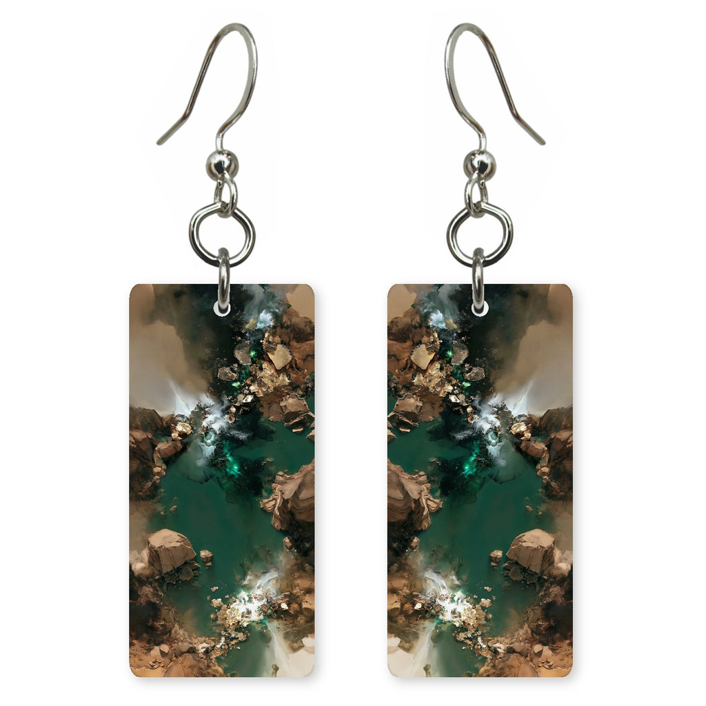 Moss Teal Wonder Earrings | FWX1739