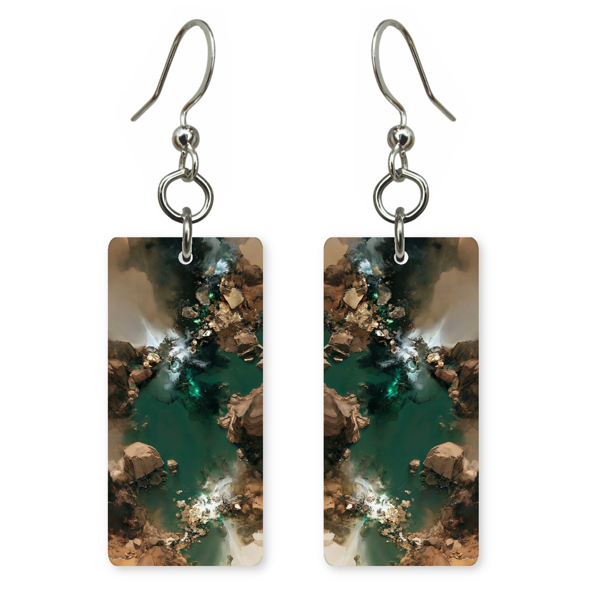 Moss Teal Wonder Earrings | FWX1739