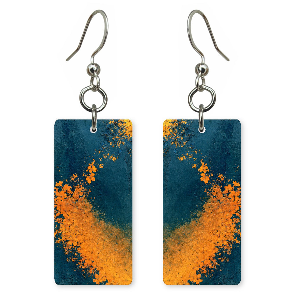 Deep Teal Courage Spilling Earrings | FWX174