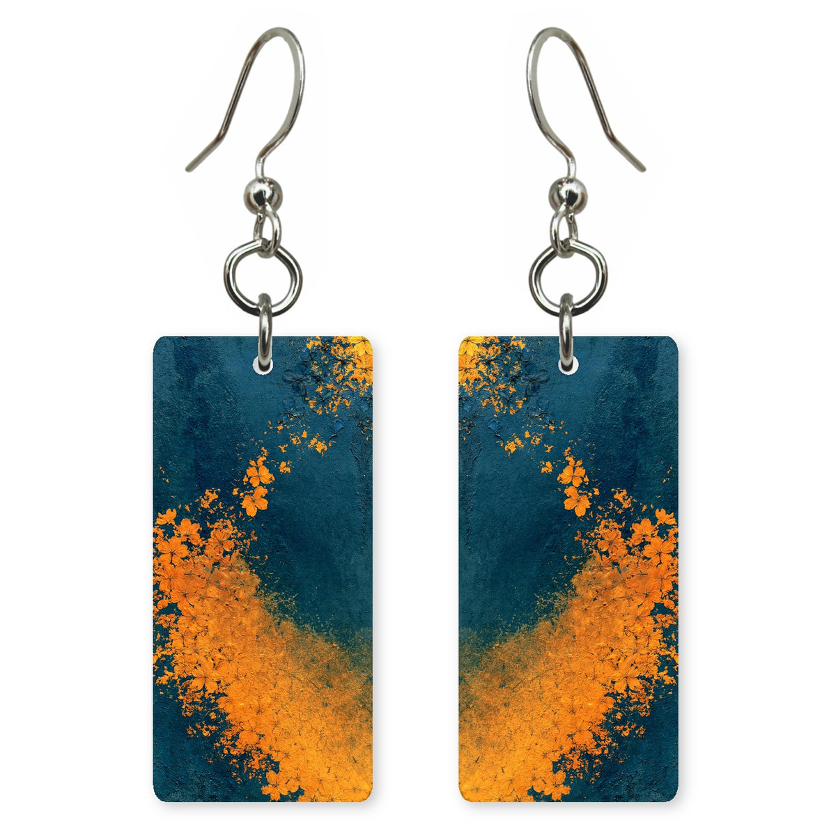 Deep Teal Courage Spilling Earrings | FWX174