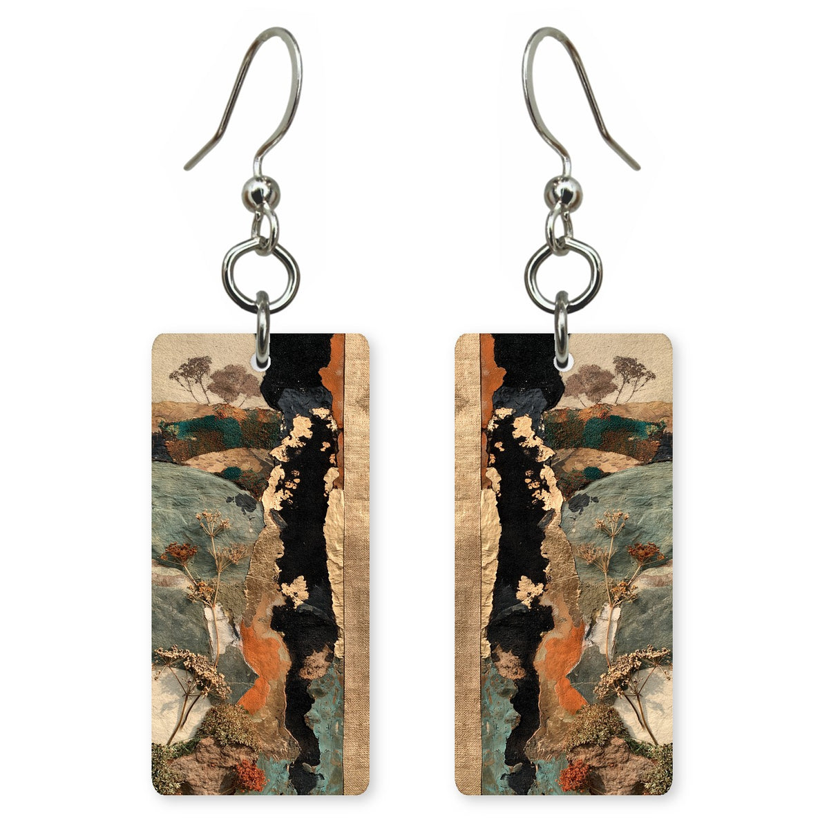 Ochre Black Sorrow Earrings | FWX1750