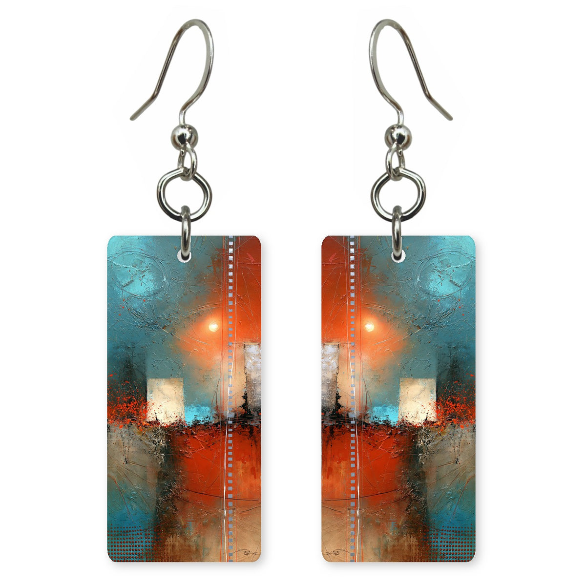 Teal Copper Longing Earrings | FWX1757