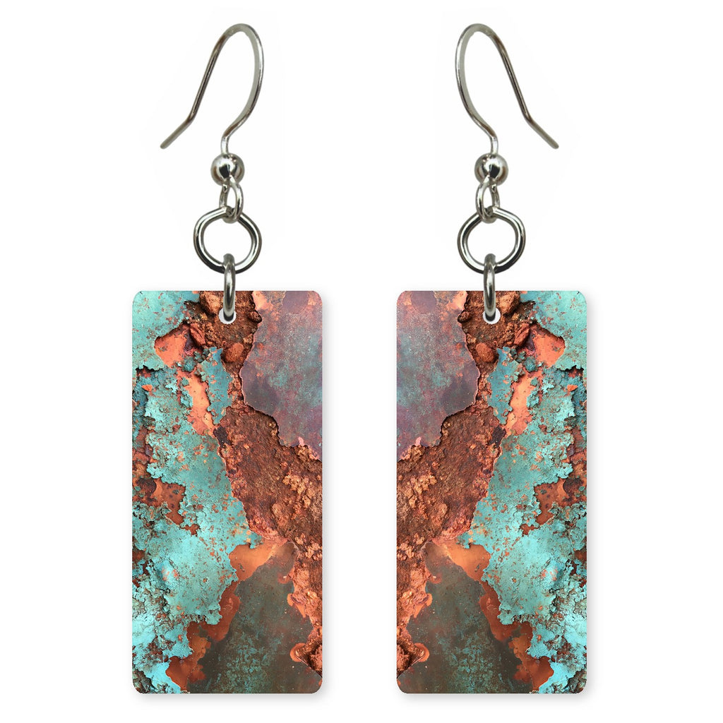 Turquoise Rust Acceptance Earrings | FWX1758