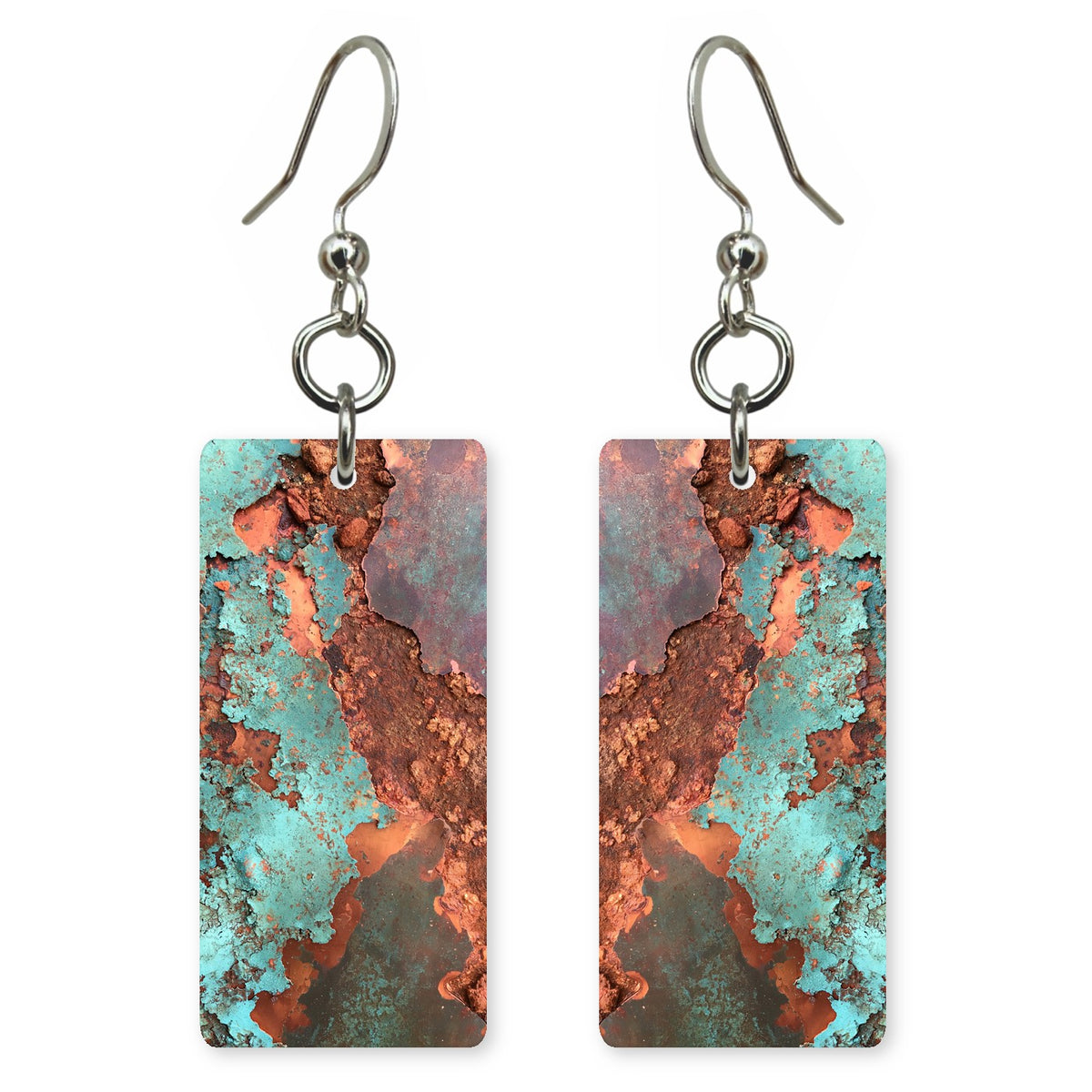 Turquoise Rust Acceptance Earrings | FWX1758