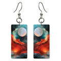 Pewter Red Wonder Earrings | FWX1760