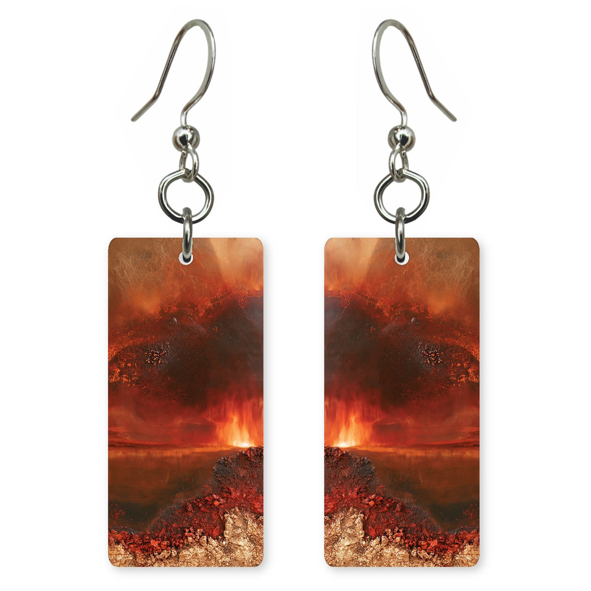 Red Rising Anger Earrings | FWX1763