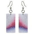 Snow and Red Remembering Earrings | FWX177