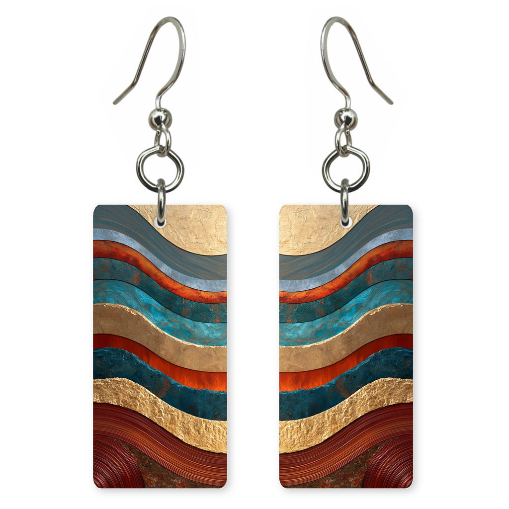 Gilded Teal Contentment Earrings | FWX1783