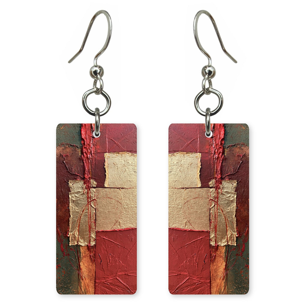 Brick Red Courage Earrings | FWX1784