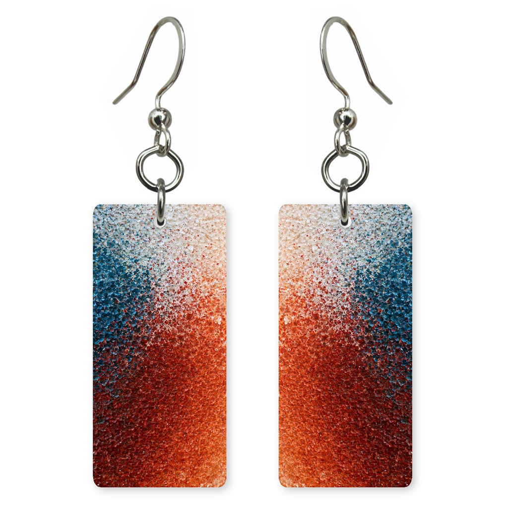 Cobalt Against Ember Earrings | FWX178