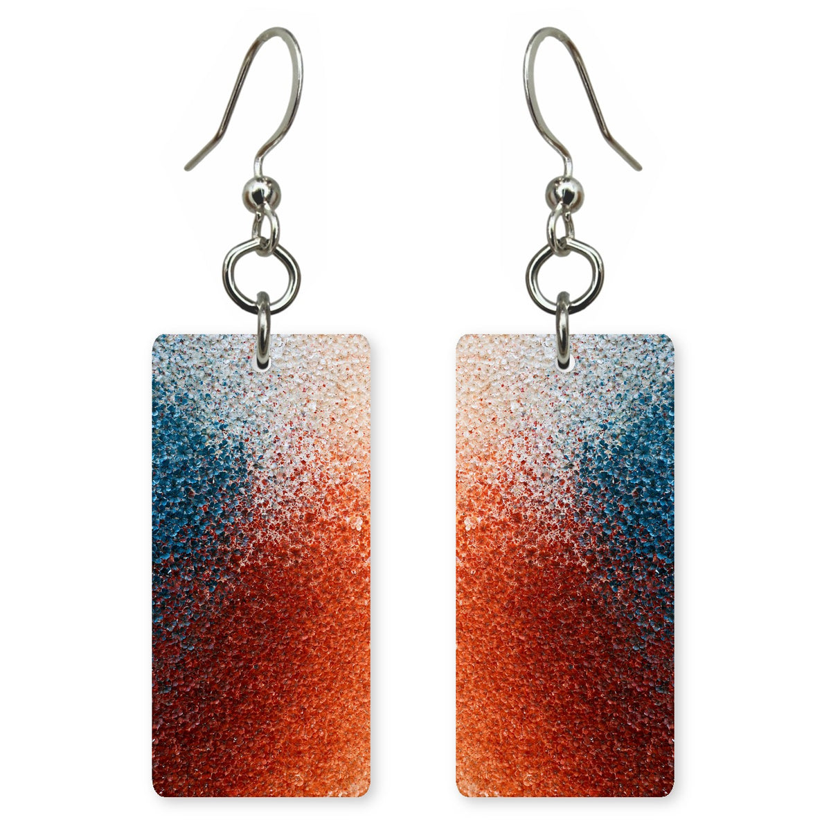 Cobalt Against Ember Earrings | FWX178