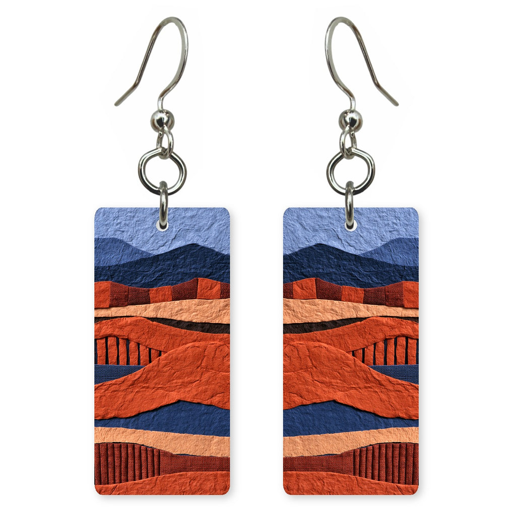 Terracotta Navy Warmth Earrings | FWX1790