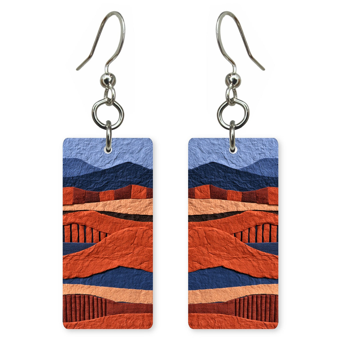 Terracotta Navy Warmth Earrings | FWX1790