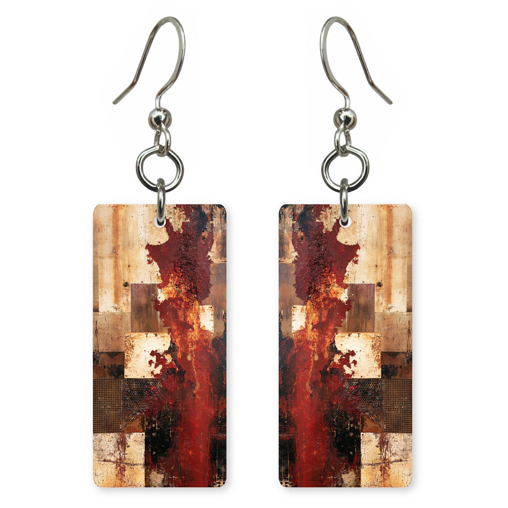 Rust Red Sorrow Earrings | FWX1792