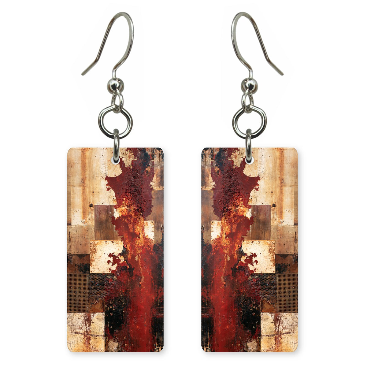 Rust Red Sorrow Earrings | FWX1792