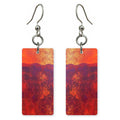 Red-Orange Awe Rising Earrings | FWX179