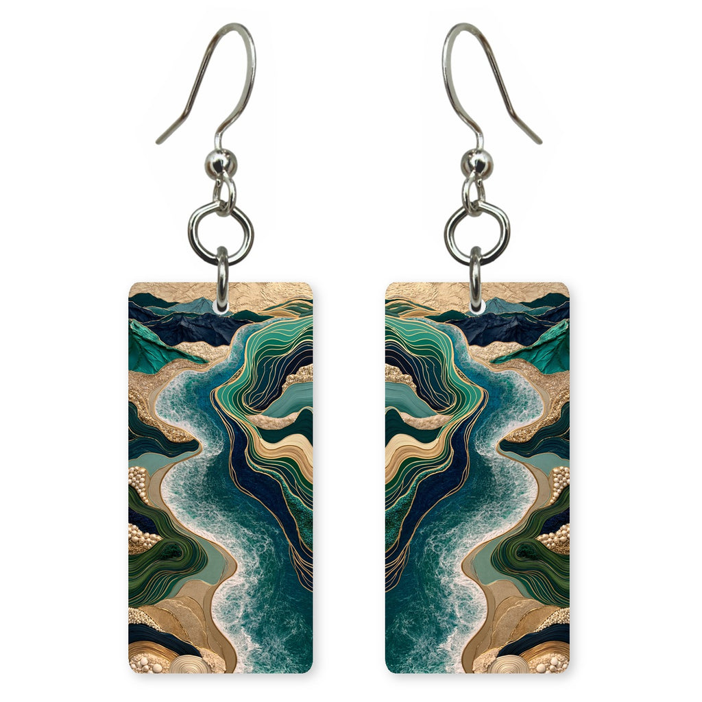 Teal Soft Surrender Earrings | FWX1803