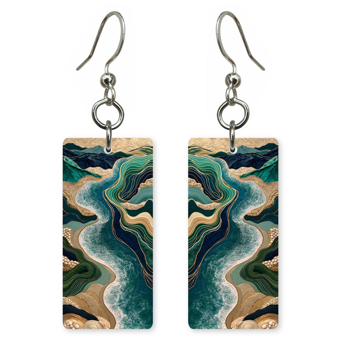 Teal Soft Surrender Earrings | FWX1803