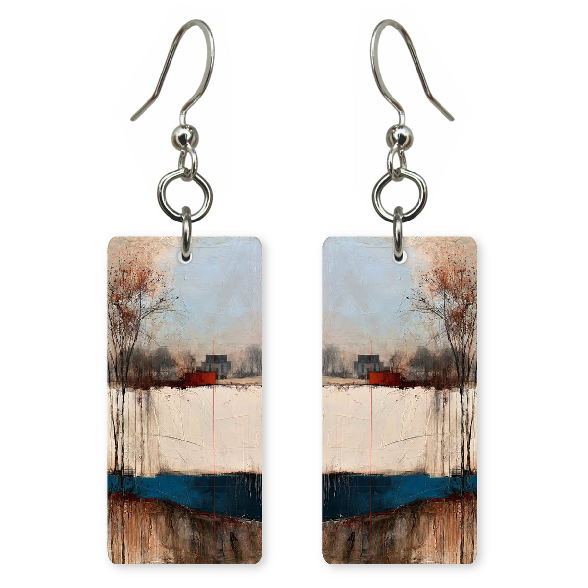 Cream Indigo Loneliness Earrings | FWX1808