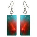 Teal Crimson Passion Earrings | FWX1811