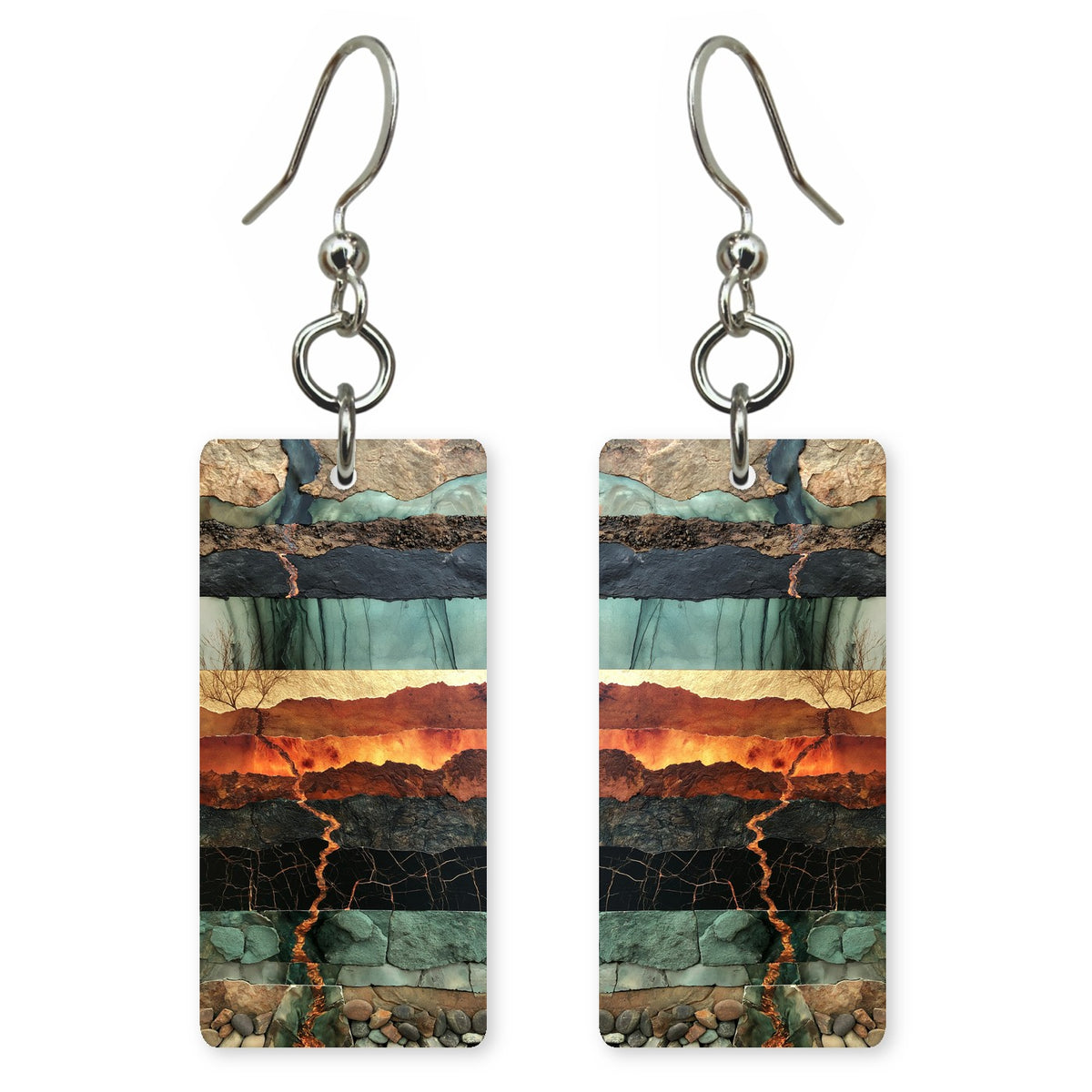 Teal Rust Hope Earrings | FWX1815