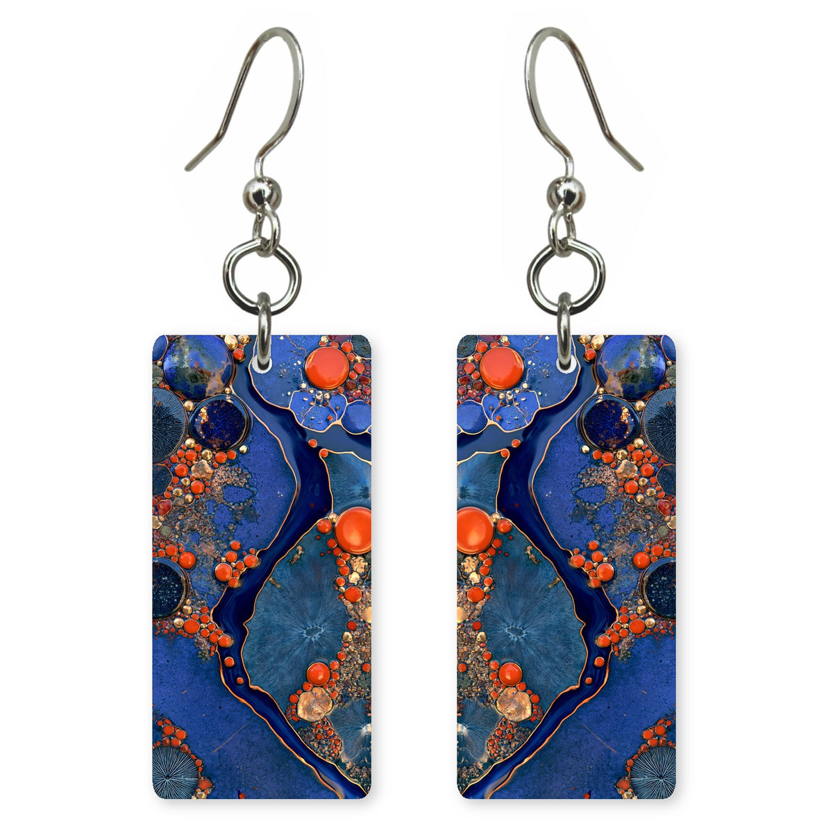 Cobalt Gold Awe Earrings | FWX1822
