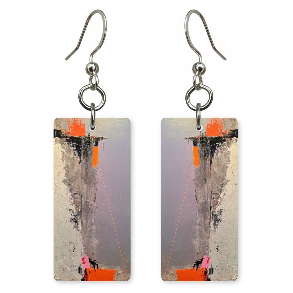 Dove Gray Restraint Earrings | FWX1823