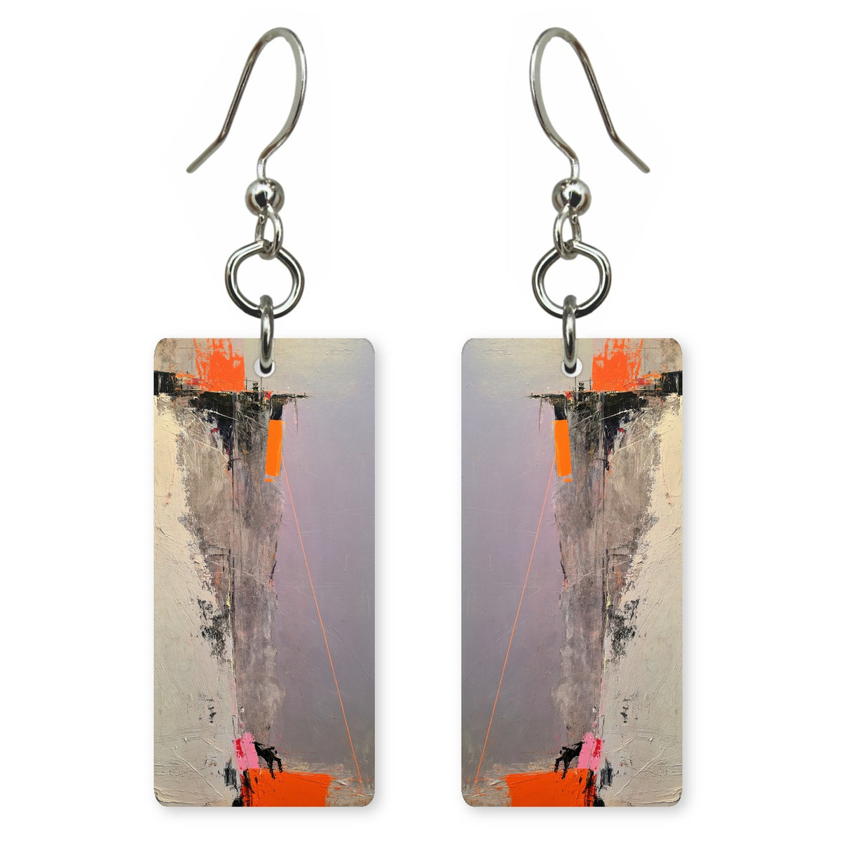 Dove Gray Restraint Earrings | FWX1823