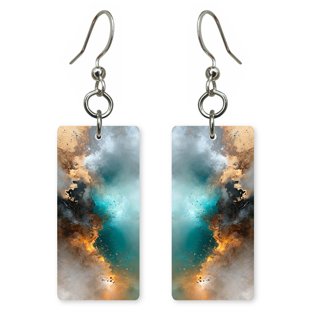 Teal Relief After Storm Earrings | FWX1827