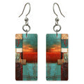 Turquoise Rust Courage Earrings | FWX1834