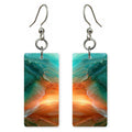 Jade Amber Relief Earrings | FWX1837