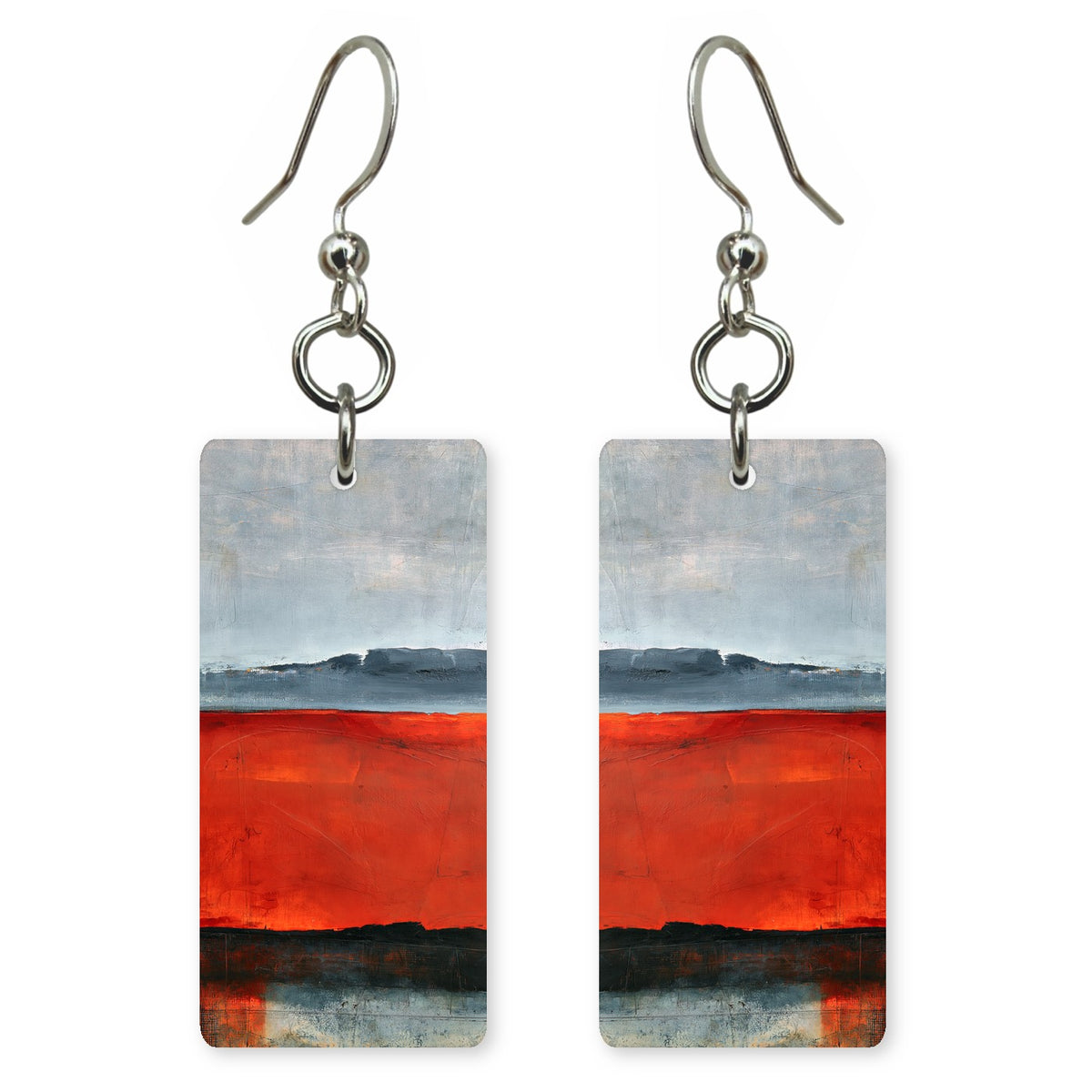 Iron Red Resolve Earrings | FWX1848