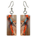 Orange Hope Breaking Open Earrings | FWX1849