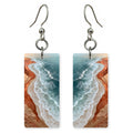 Rust Teal Healing Earrings | FWX1860