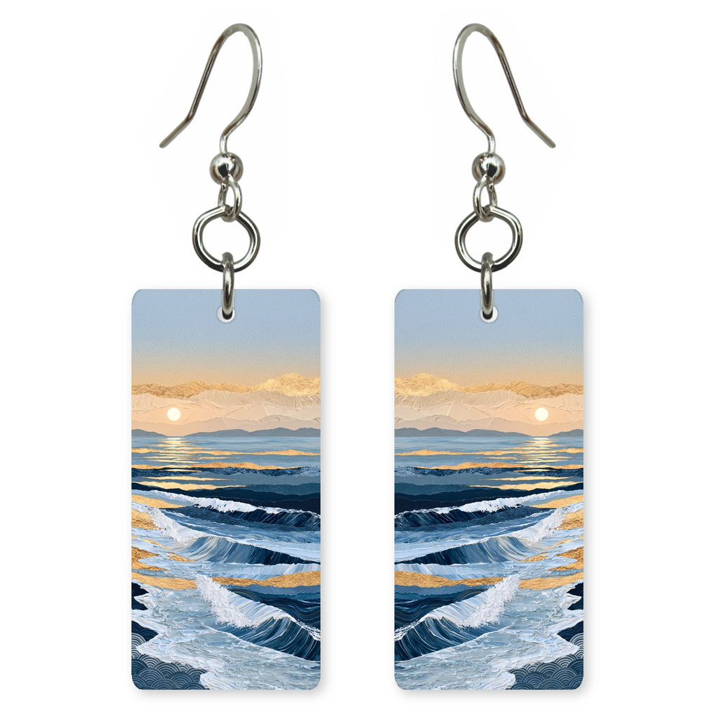 Navy Thanks Overflowing Earrings | FWX1862