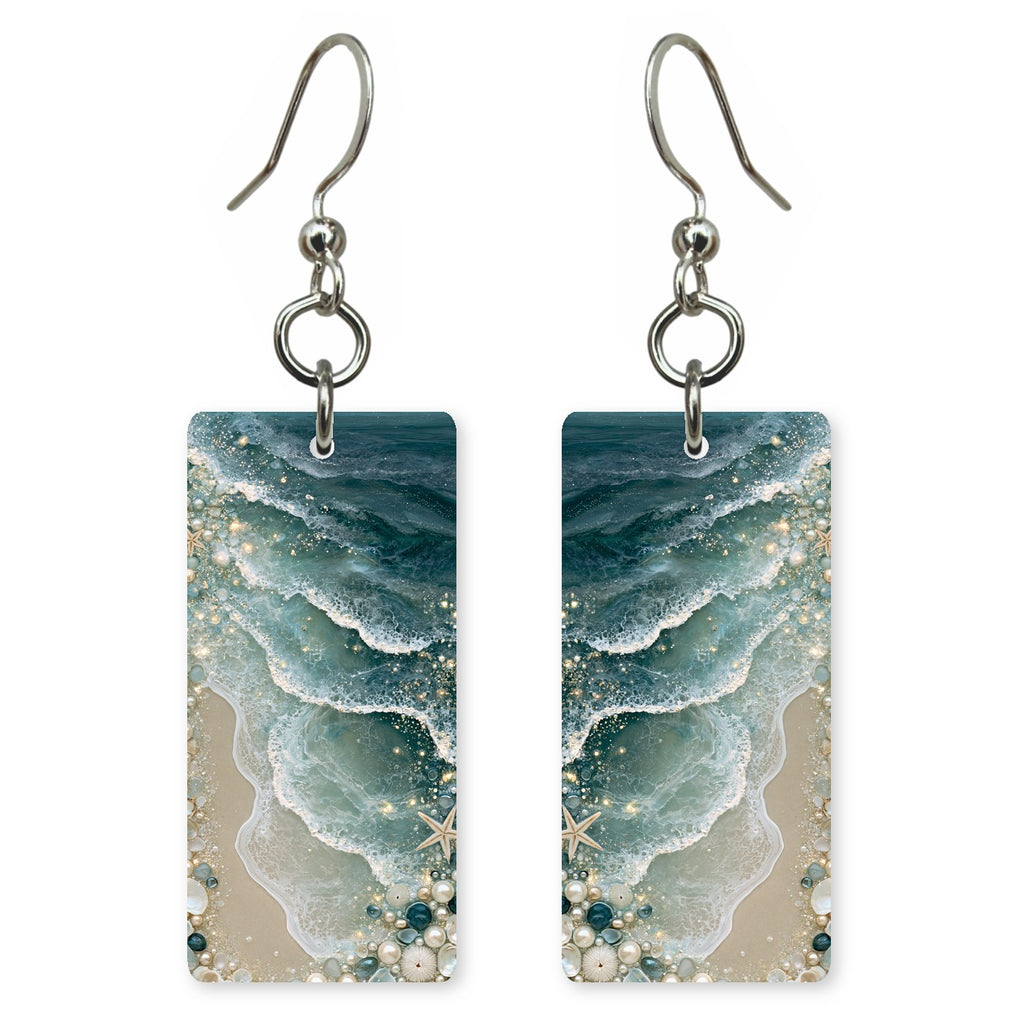 Glittering Teal Delight Earrings | FWX1865