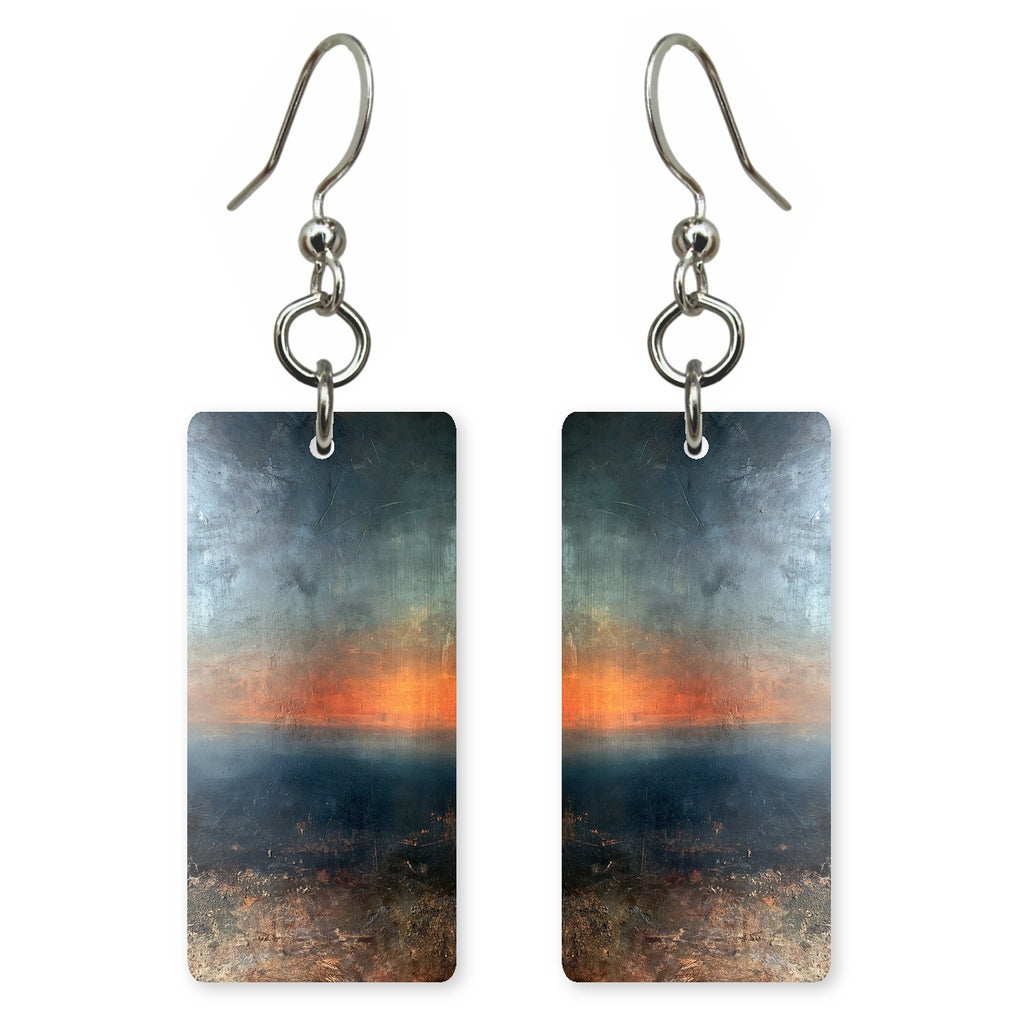 Amber Navy Waiting Earrings | FWX1868