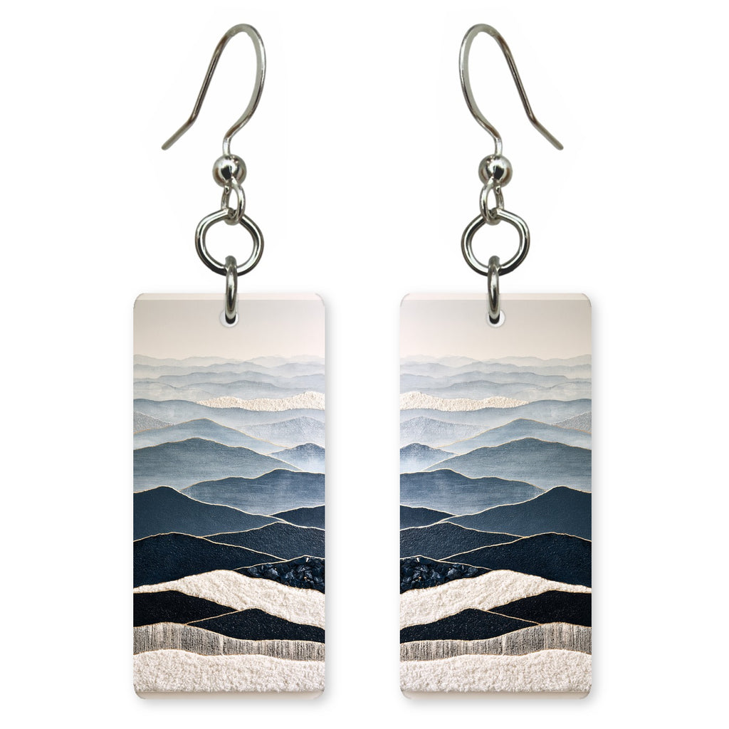 Navy Soft Longing Earrings | FWX1883
