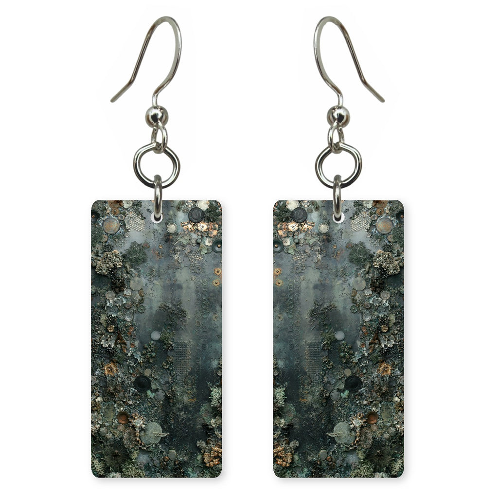 Moss Gray Patience Earrings | FWX1884