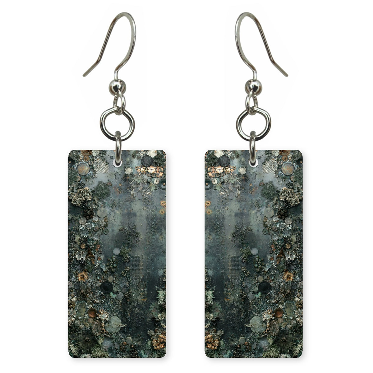 Moss Gray Patience Earrings | FWX1884