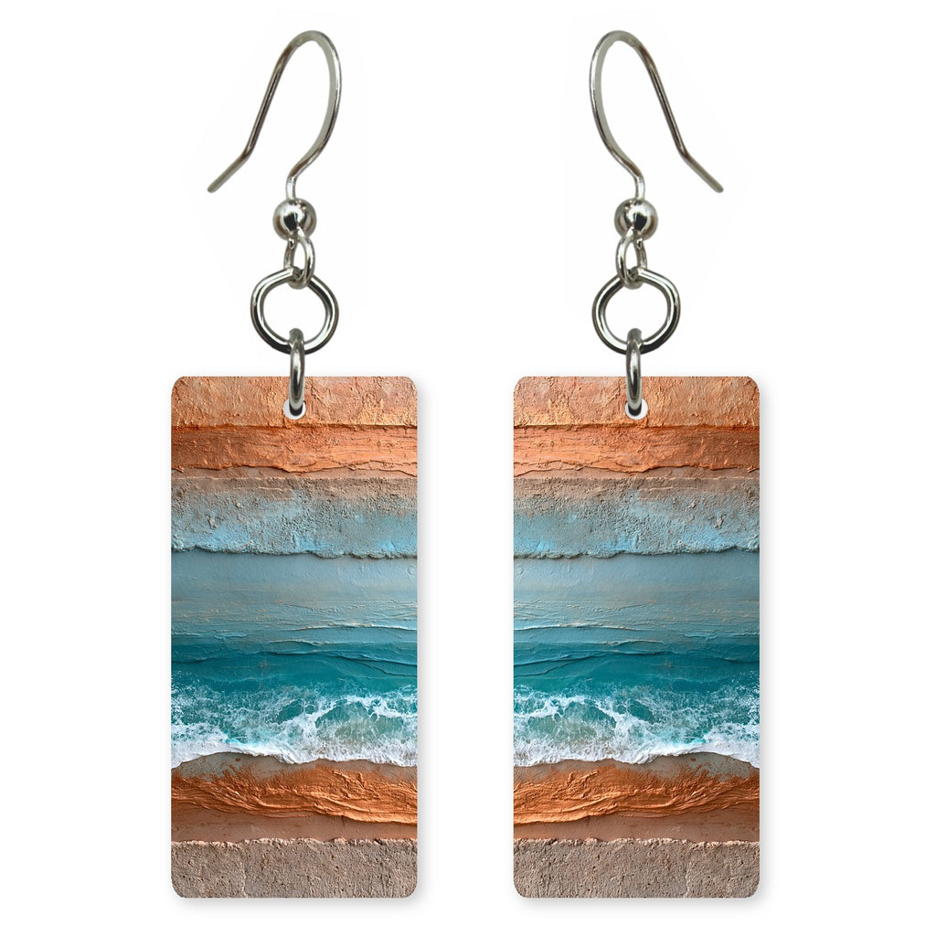 Terracotta Teal Contentment Earrings | FWX1886