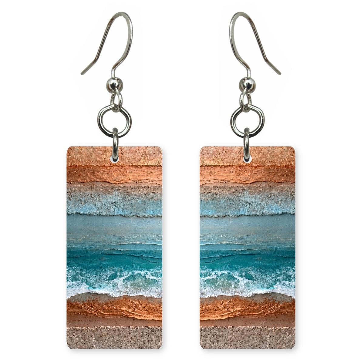 Terracotta Teal Contentment Earrings | FWX1886