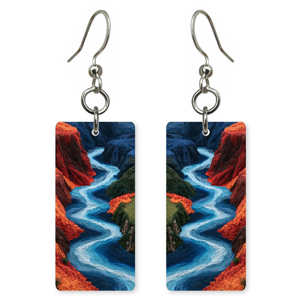 Cobalt Red Courage Earrings | FWX1890